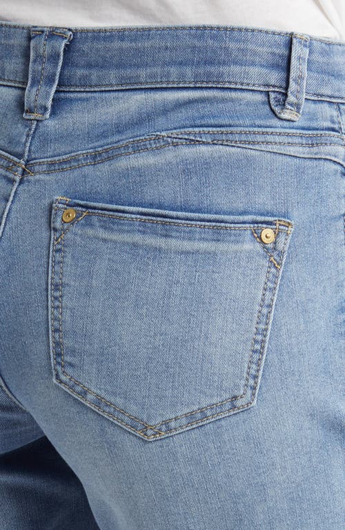 Wit & Wisdom 'ab'solution Denim Rolled Bermuda Shorts In Light Blue