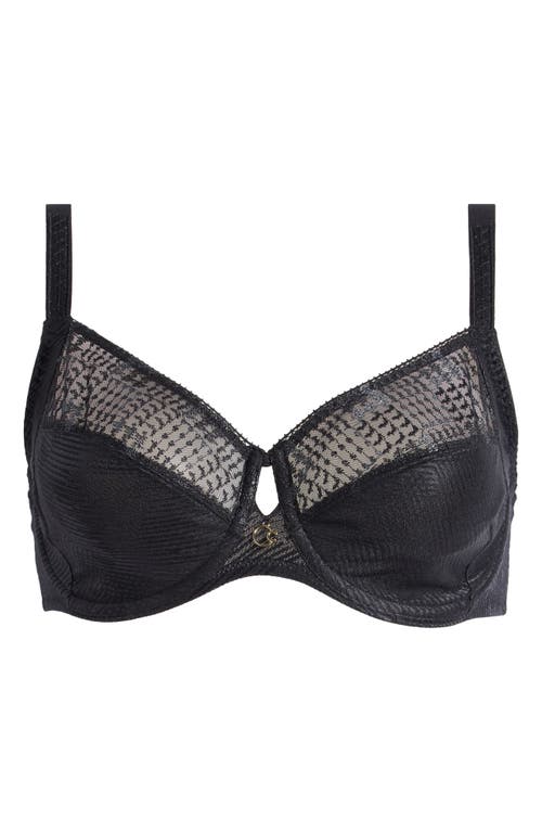 Shop Chantelle Lingerie Intrigue Full Support Underwire Bra In Black-11