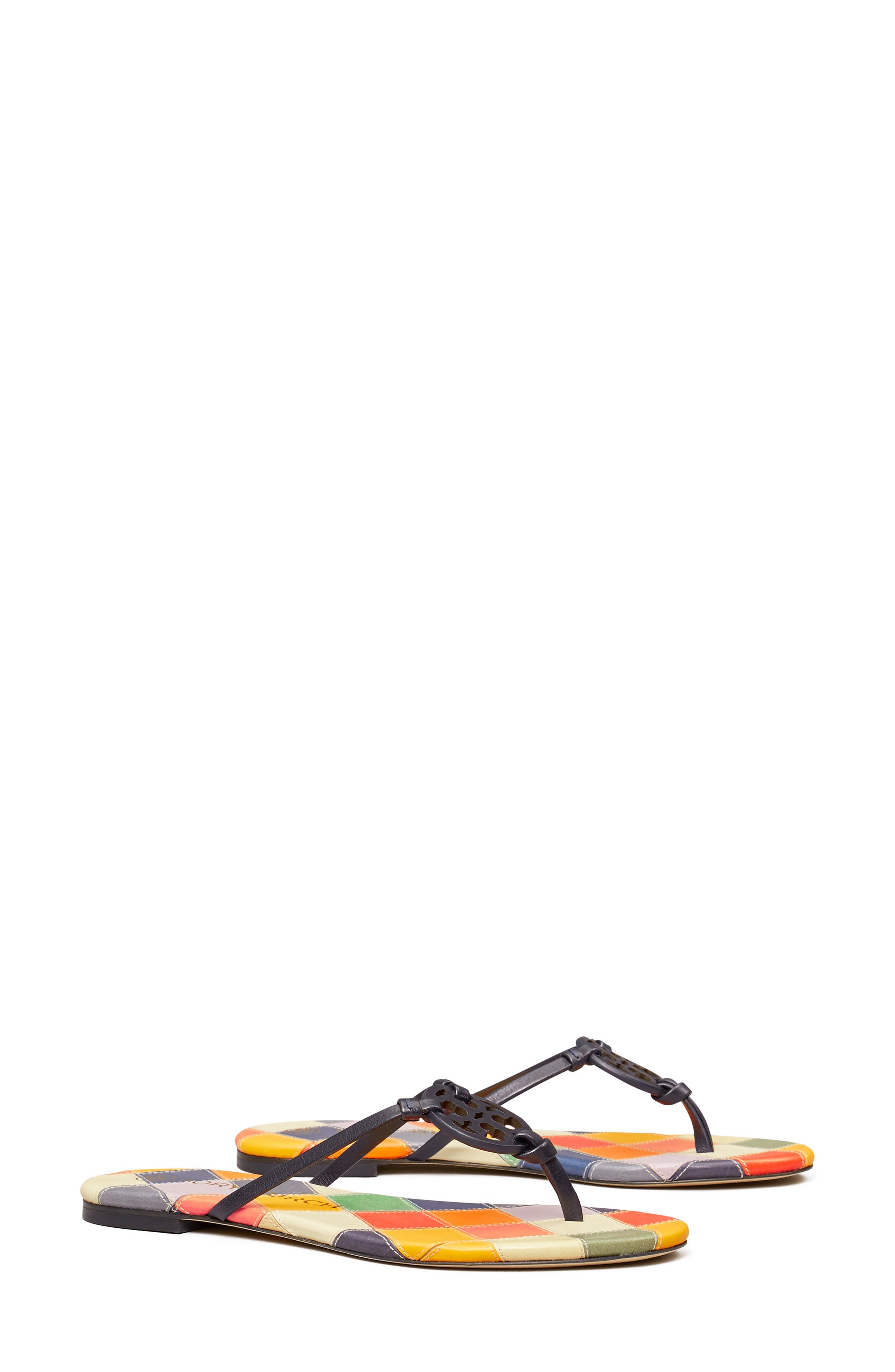 navy tory burch miller sandals