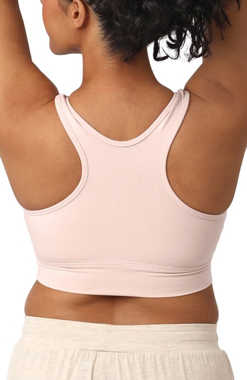 Shop Kindred Bravely Racerback Crossover Maternity/nursing Bra In Soft Pink