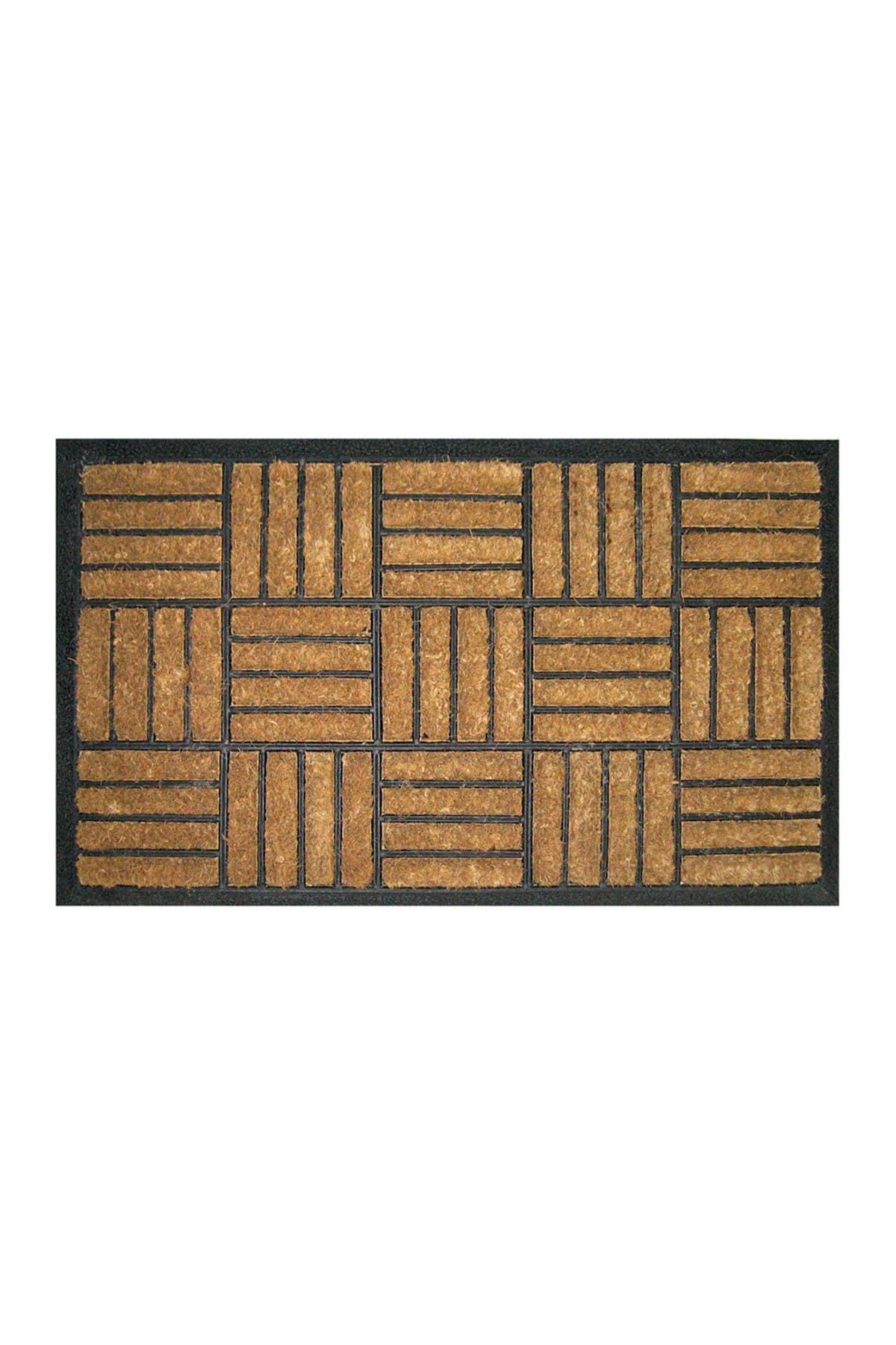 Entryways Criss Cross Recycled Rubber & Coir Doormat ModeSens