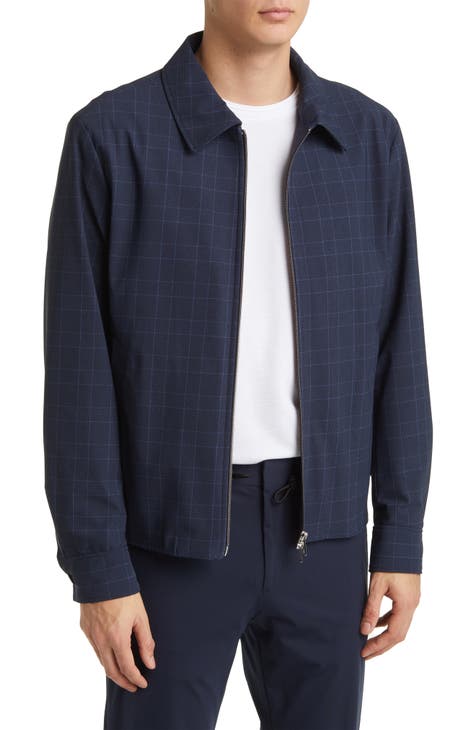 Hanry Wing Windowpane Plaid Jacket