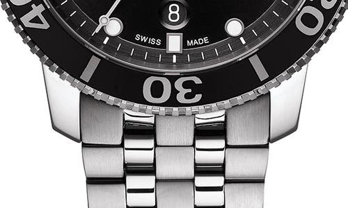 Tissot Seastar 1000 Powermatic 80 Bracelet Watch, 43mm In Silver/black/silver