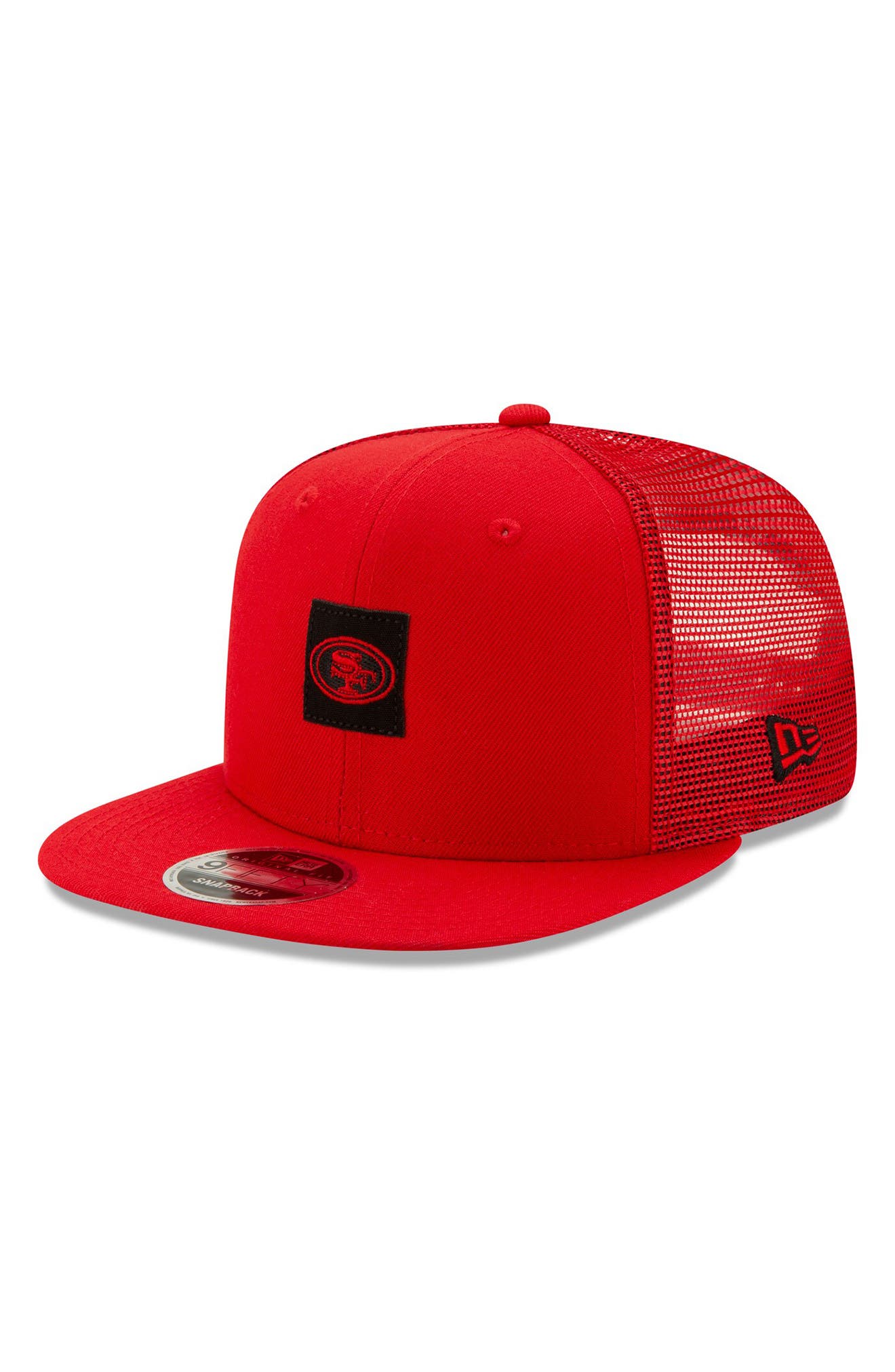 49ers square trucker hat