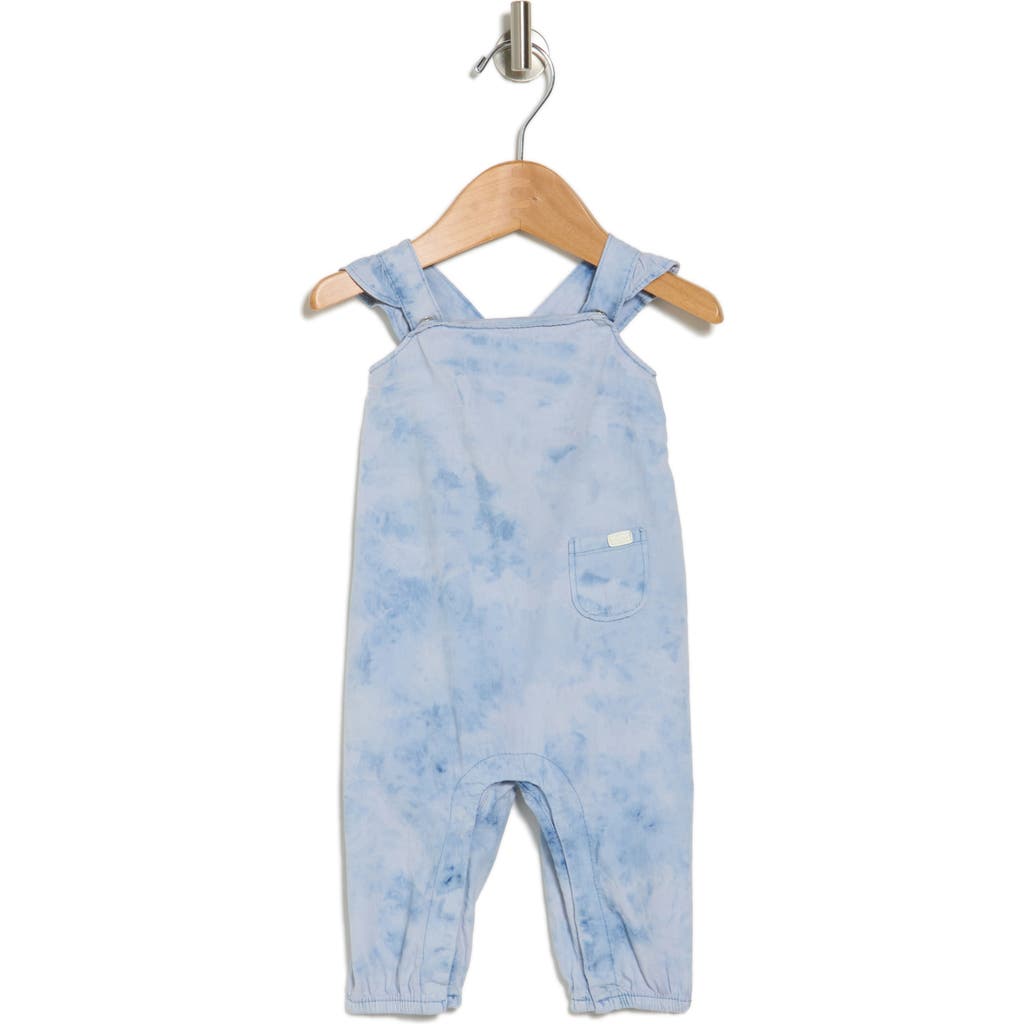 7 For All Mankind Babies'  Woven Romper In Blue