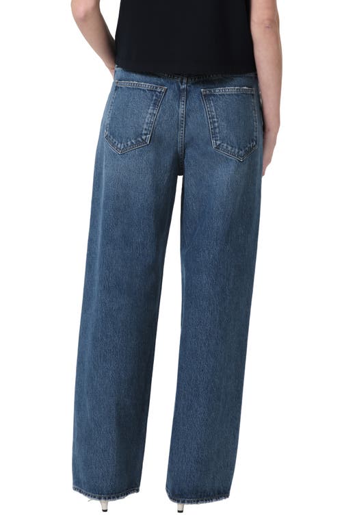 Agolde Harper Jeans Mid Rise Relaxed Straight Jeans Echo In Essence