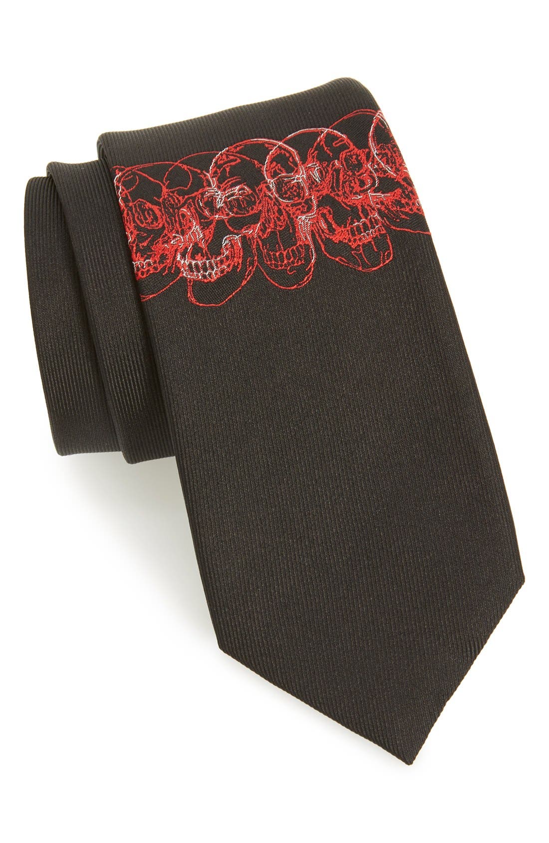 mcqueen skull tie