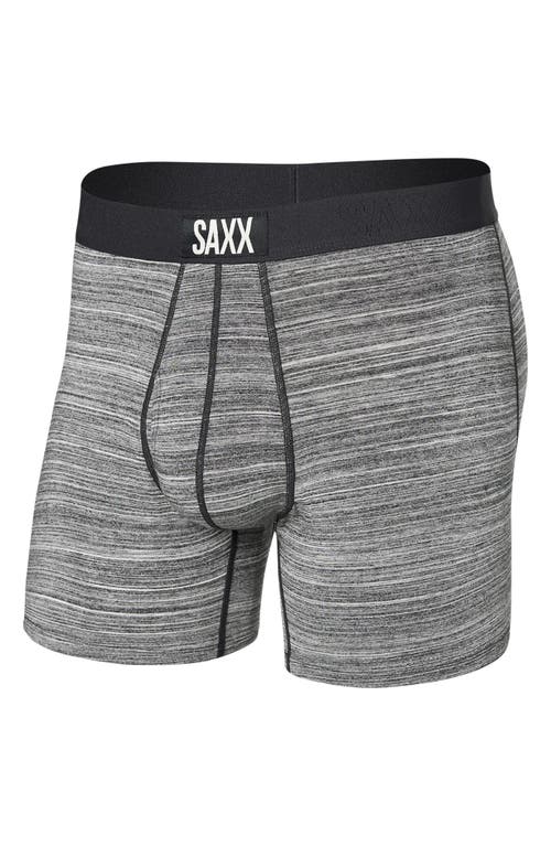 Saxx Ultra Super Soft Relaxed Fit Boxer Briefs In Spacedye Heather- Grey