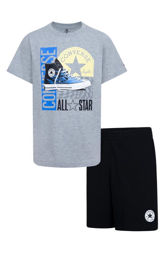 Converse Kids' All Star Gfx Logo T-shirt & Shorts Set In Multi