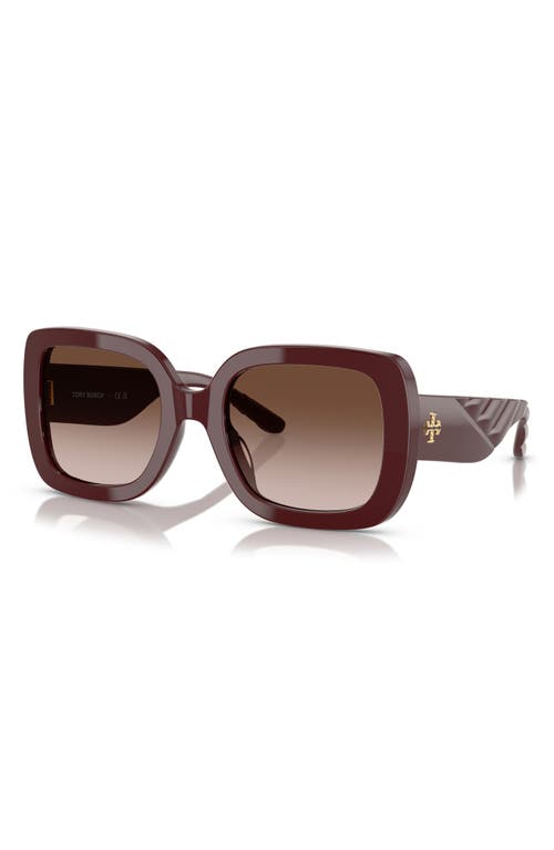 Tory Burch 54mm Butterfly Sunglasses In Brown Grad