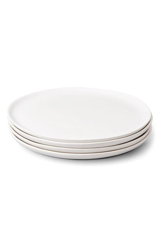 Shop Fable The Salad Set Of 4 Plates In Speckled White