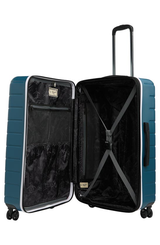 Shop Original Penguin Aero Large Hardside Spinner Suitcase In Teal