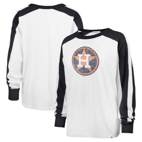 Women's '47 White Houston Astros Premier Caribou Long Sleeve T-Shirt