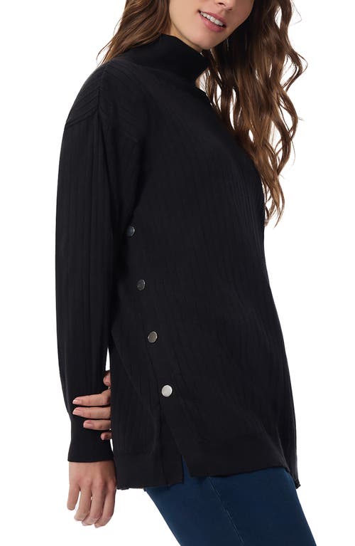 Shop Jones New York Turtleneck Rib Sweater In Jones Black