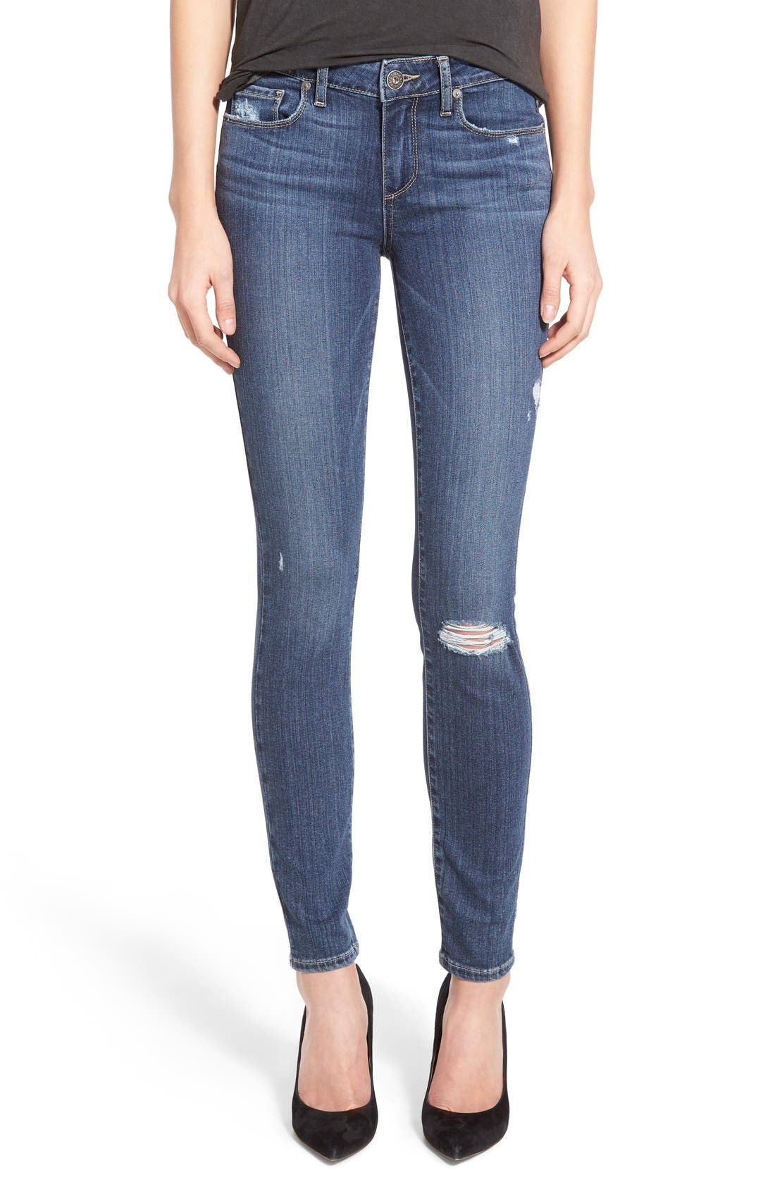 Paige Denim 'Transcend Verdugo' Ultra Skinny Jeans (Silas Destructed) Nordstrom