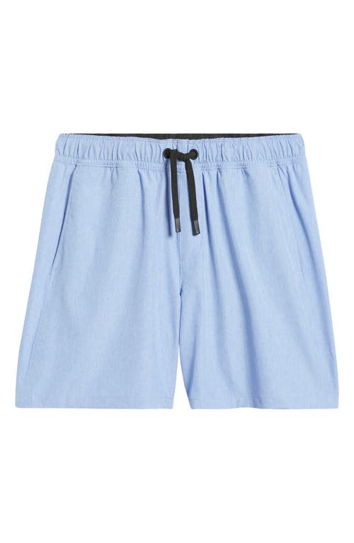 Shop Zella Hybrid Club 7-inch Shorts In Blue Hydrangea