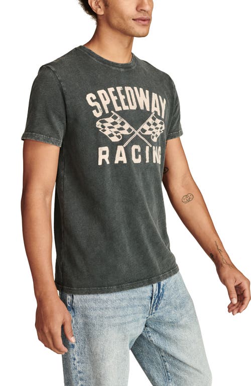 Lucky Brand Speedway Cotton Graphic T-shirt In Jet Set