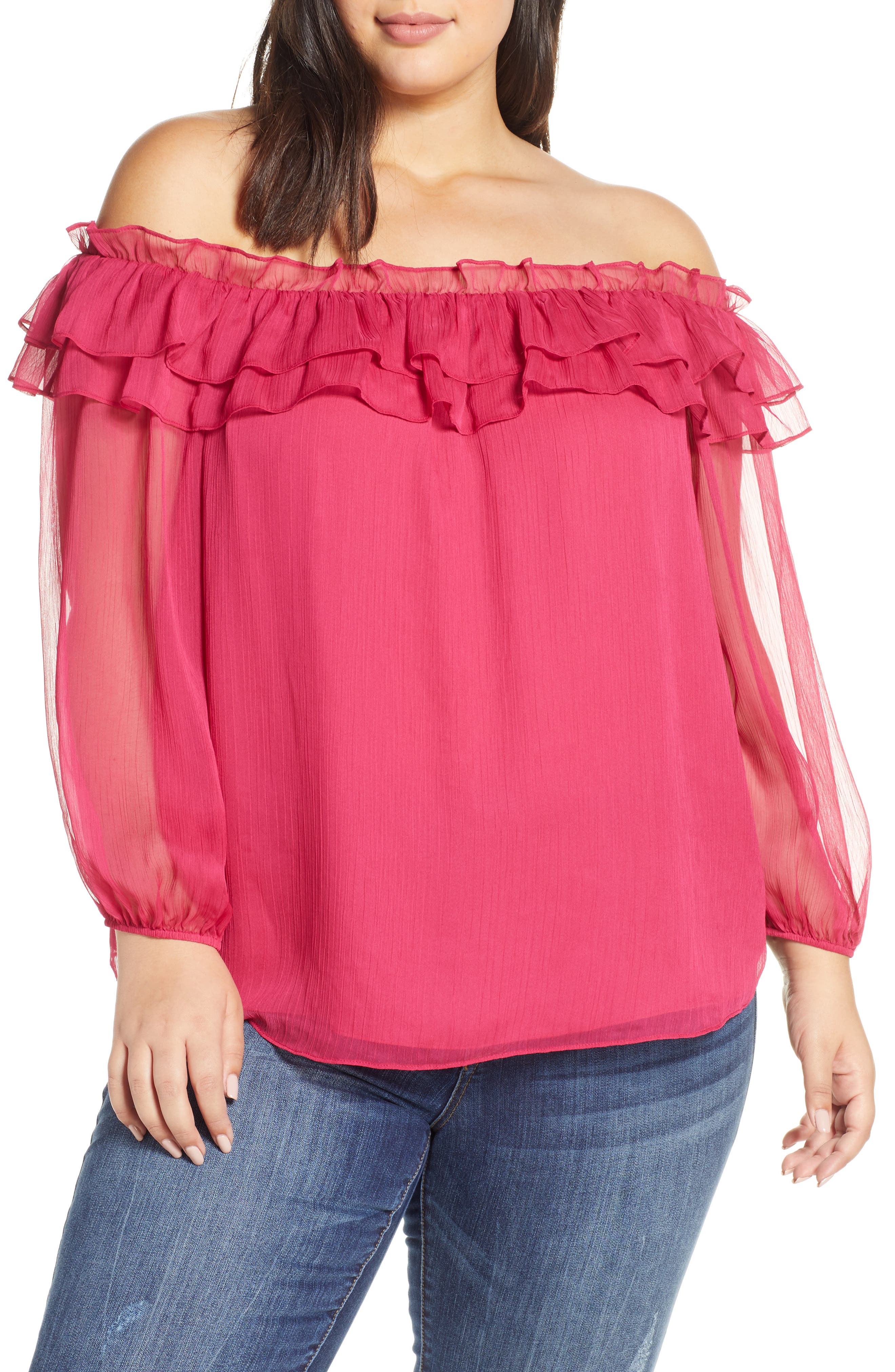 Vince Camuto | Ruffle Off the Shoulder 