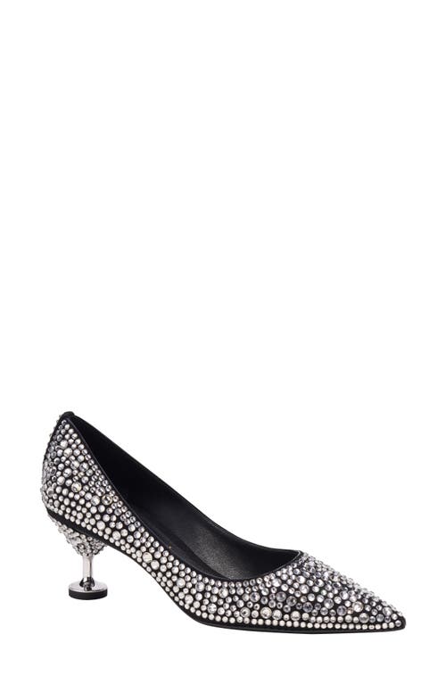 Kate Spade New York garnish crystal pointed toe pump in Black/Clear at Nordstrom, Size 7