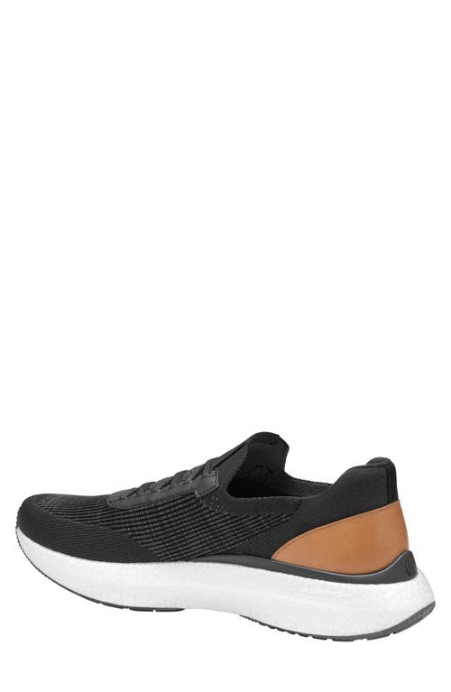 Shop Johnston & Murphy Briley Knit Sneaker In Black Knit