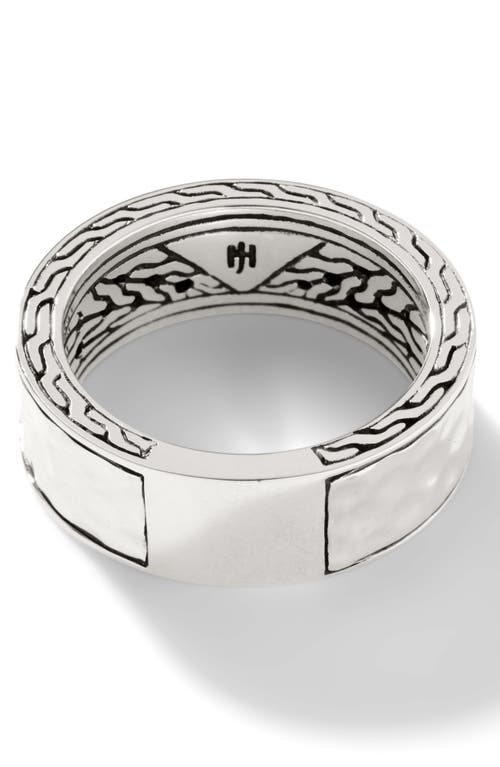 John Hardy Classic Chain Hammered Band Ring In Silver/gold