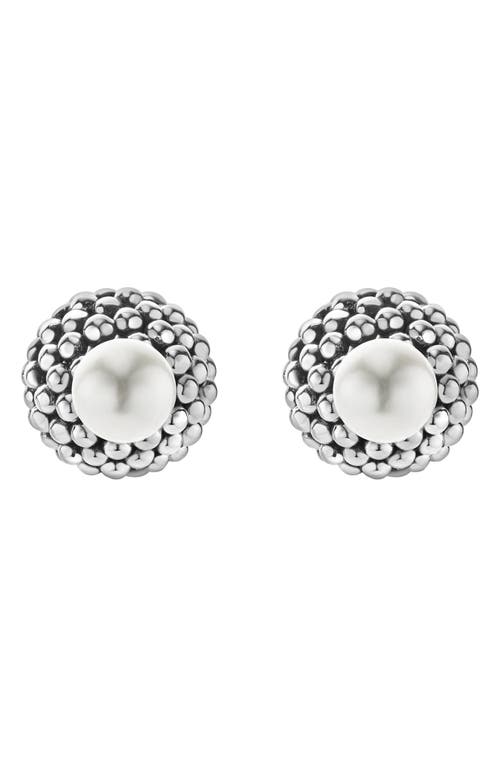 LAGOS Caviar & Pearl Stud Earrings at Nordstrom