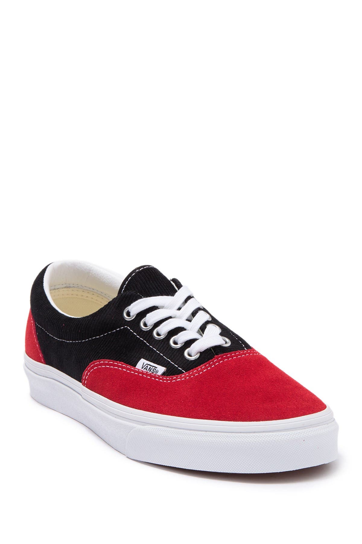 vans era corduroy colorblock skate shoes