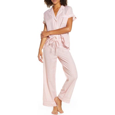 Madewell Gingham Check Bedtime Pajamas, Orange
