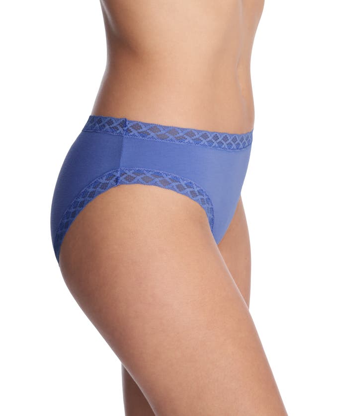 Shop Natori Bliss Cotton Girl Brief In French Blue