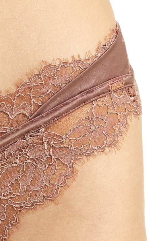 Hunkemoller Erika High Leg Brazilian Cut Panties In Nutmeg ModeSens