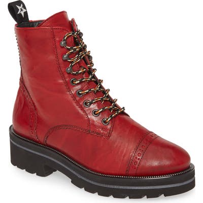 Paul Green Ceylo Combat Boot - Red