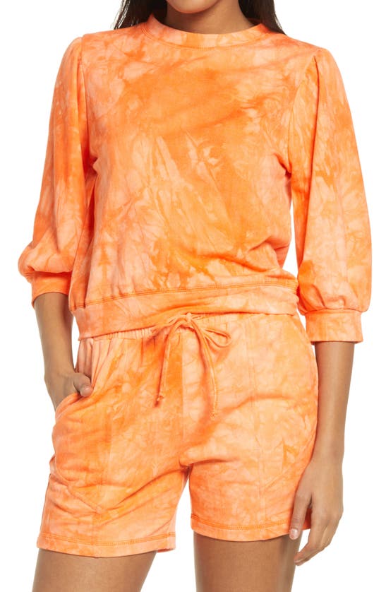 KENDALL + KYLIE TIE DYE CREWNECK SWEATSHIRT,SS21-108