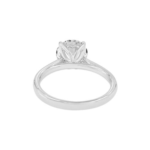 Asany Love Grown Collection 14k White Gold Round Cut Lab Grown Diamond Solitaire Engagement Ring In 14k White Gold