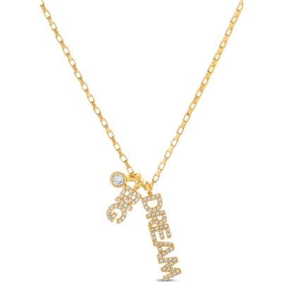 Lesa Michele Dream Big Pendant Necklace