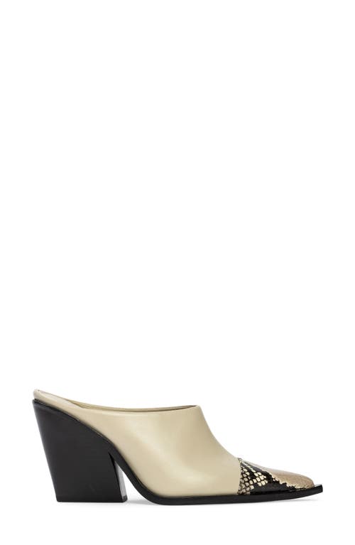Black Suede Studio Noa Mule In Peyote