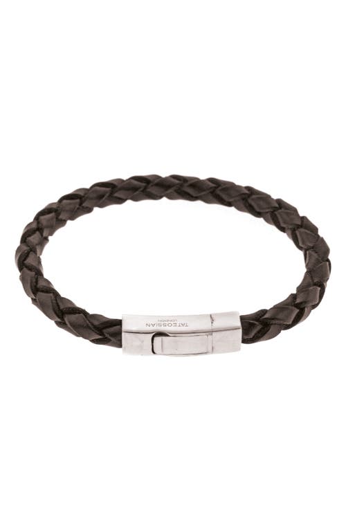 Tateossian Men's Click Scoubidou Bracelet in Black 