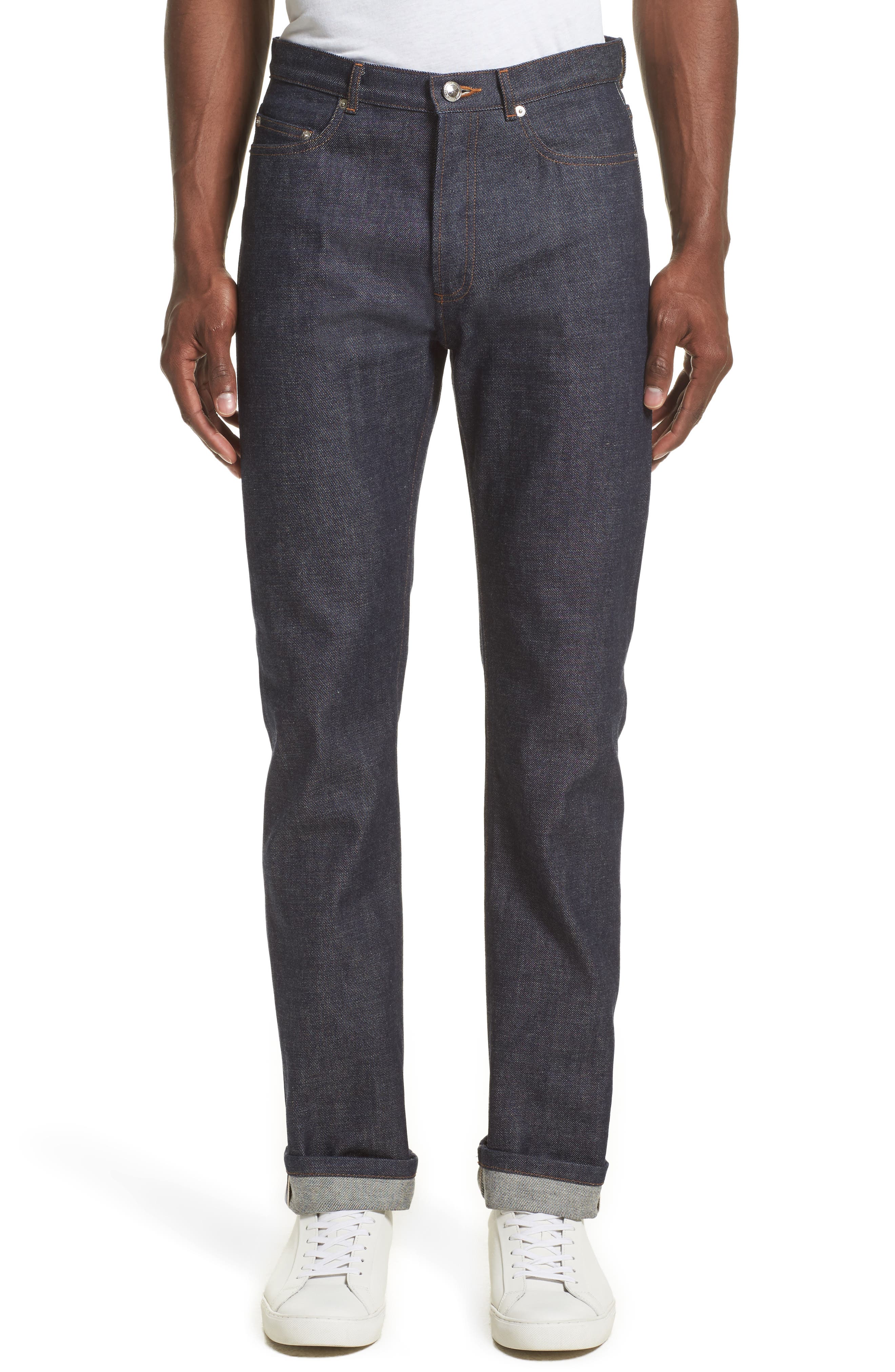 high rise selvedge jeans