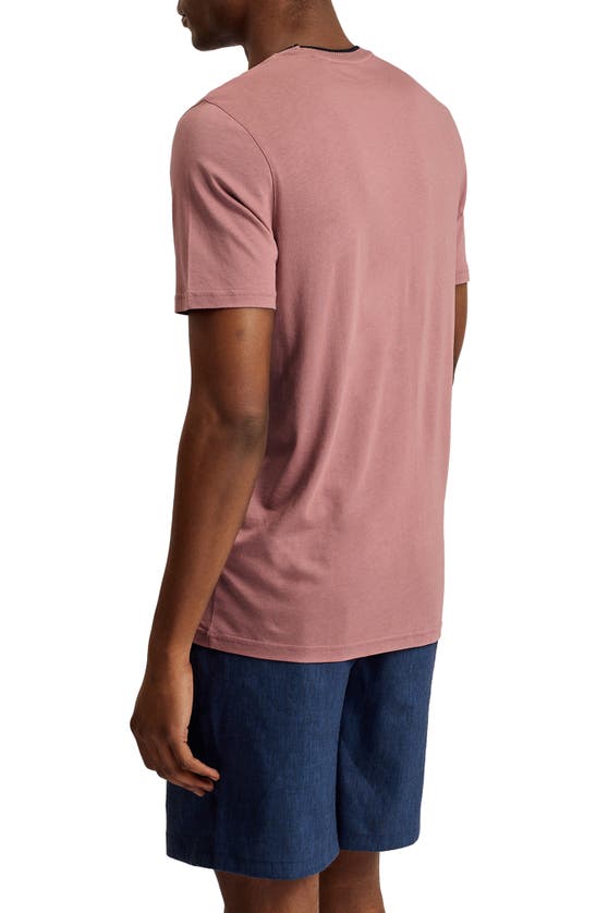 Shop Ted Baker Solid T-shirt In Medium Pink