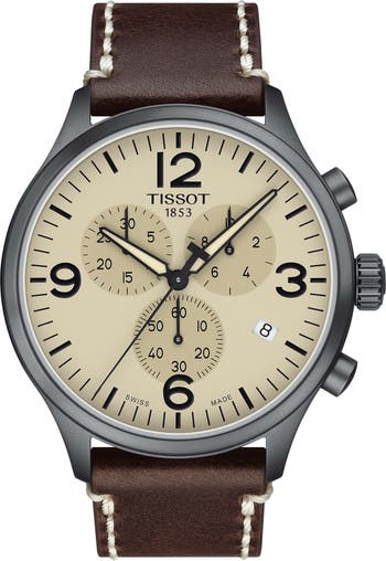 Tissot chrono xl outlet leather strap