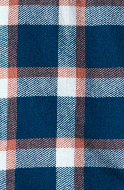 Shop Tucker + Tate Kids' Hooded Cotton Flannel Shirt In Blue Sailor Hamilton Plaid