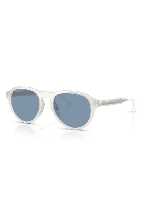 Shop Oliver Peoples X Roger Federer 51mm Phantos Sunglasses<br> In White