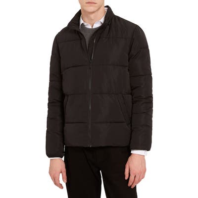 Frank And Oak Packable Water Resistant Puffer Jacket, Black