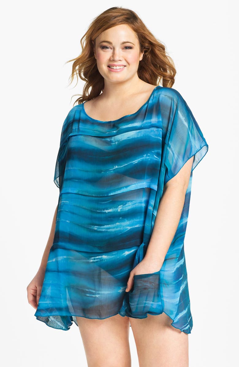 Becca Etc. 'Crystal Cove' Tunic Cover-Up (Plus Size) | Nordstrom