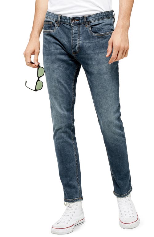 Topman Rainier Skinny Fit Jeans in Blue
