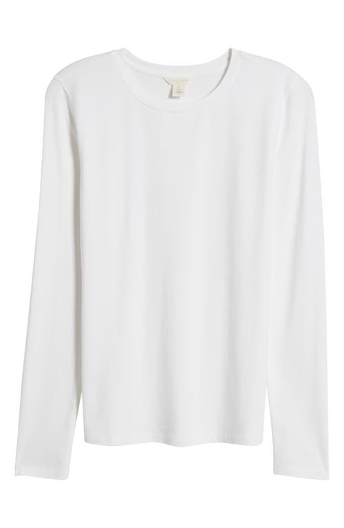 Caslonr Caslon(r) Crewneck Long Sleeve T-shirt In White