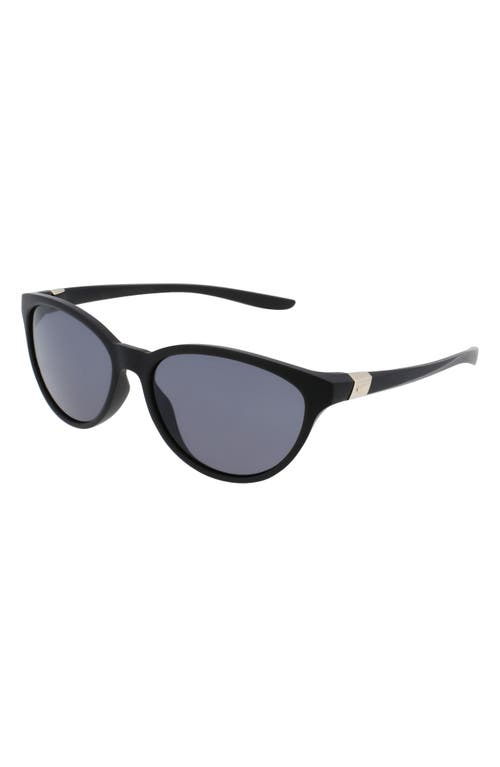 Shop Nike City Persona 57mm Cat Eye Sunglasses In Matte Black/grey