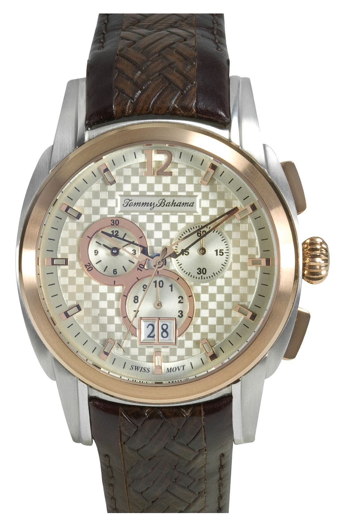 Tommy Bahama Two Tone Chronograph Watch, 43mm Nordstrom