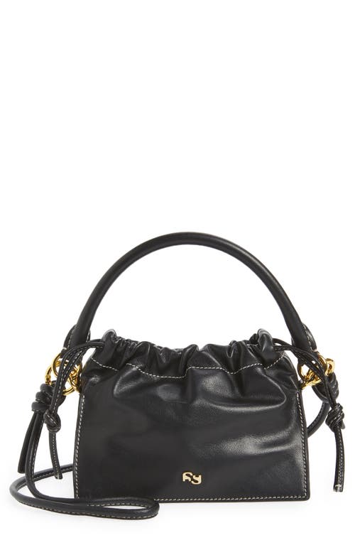 Yuzefi Mini Bom Leather Handbag in Black
