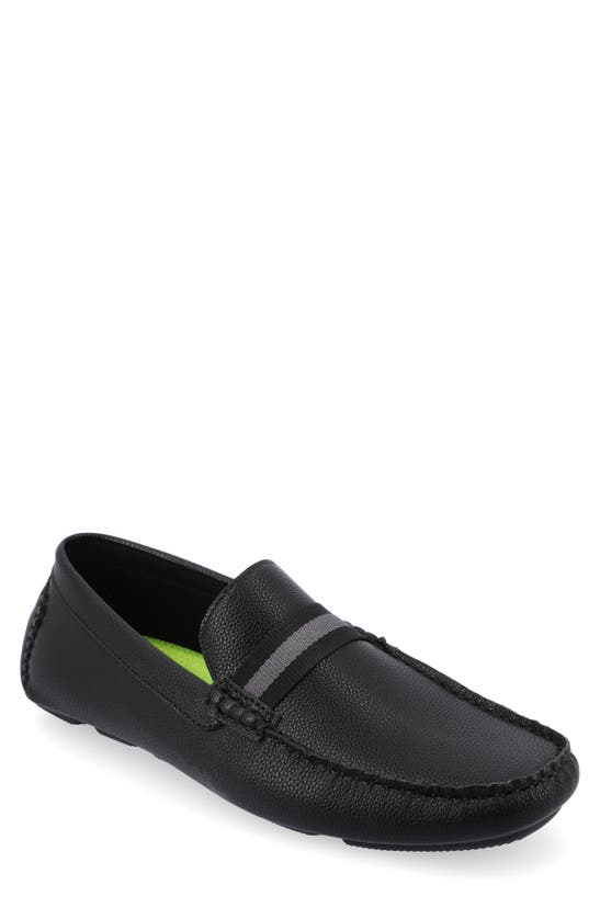 Vance Co. Griffin Tru Comfort Slip-on Driver In Black