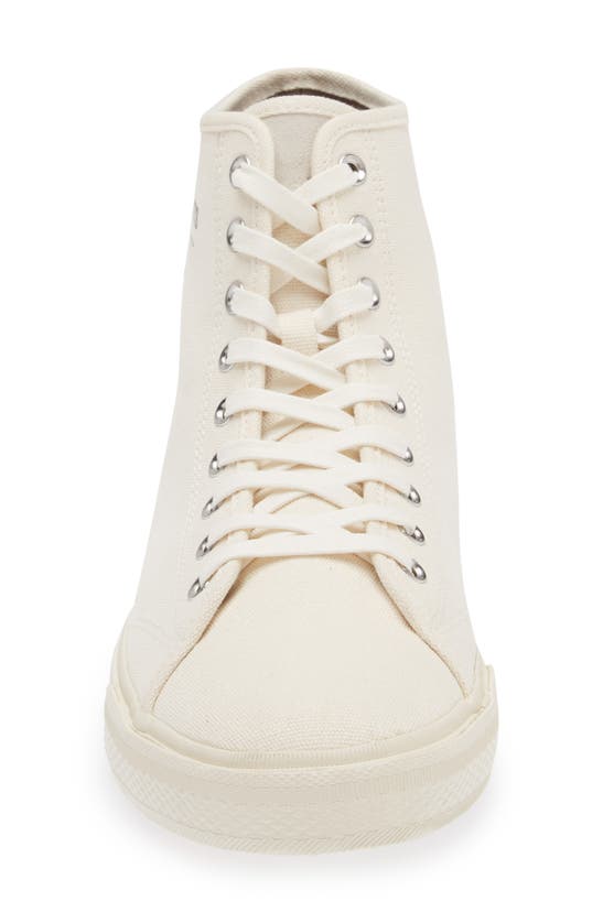 Shop Allsaints Underground High Top Canvas Sneaker In Off White